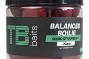 TB Baits Vyvážené Boilie Balanced + Atraktor GLM Squid Strawberry 100 g 20mm